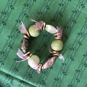 Fun textures stretch bracelet